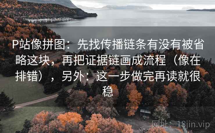 P站像拼图：先找传播链条有没有被省略这块，再把证据链画成流程（像在排错），另外：这一步做完再读就很稳  第2张