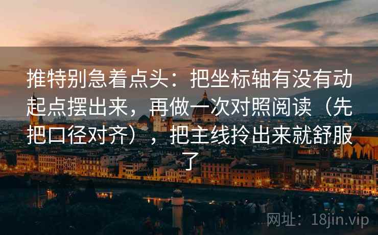 推特别急着点头：把坐标轴有没有动起点摆出来，再做一次对照阅读（先把口径对齐），把主线拎出来就舒服了  第2张