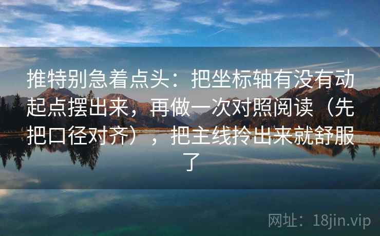 推特别急着点头：把坐标轴有没有动起点摆出来，再做一次对照阅读（先把口径对齐），把主线拎出来就舒服了